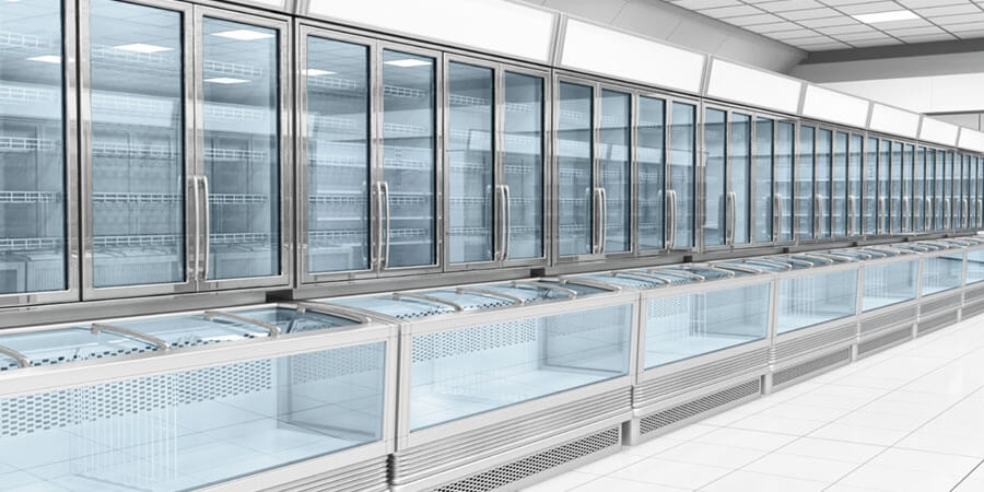 Commercial refrigeration units